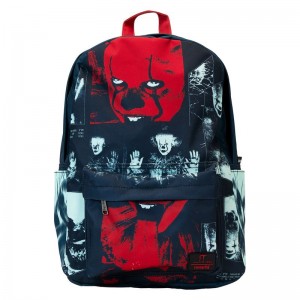Action & Adventure Funko POP IT + I Heart Horror It Pennywise Glow Nylon Full-Size Backpack | UAE855174