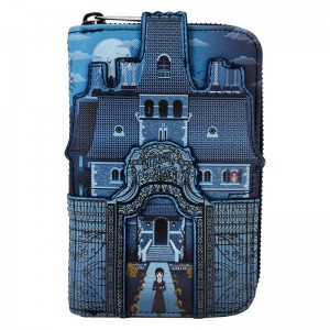Classics Funko POP The Addams Family + Wednesday Nevermore Academy Castle Zip Around Wallet | UAE855497