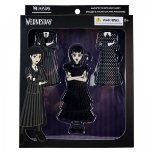 Classics Funko POP The Addams Family + Wednesday Addams Paper Doll Magnetic Pin Set | UAE855498