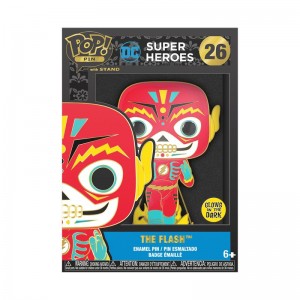 DC Comics Funko POP DC Comics + Pop! Pin The Flash (Dia De Los DC) (Glow) | UAE855735