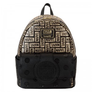 DC Comics Funko POP Marvel + Marvel 85th Anniversary All-Over Print Logo Mini Backpack | UAE855789