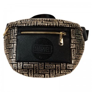 DC Comics Funko POP Marvel + Marvel 85th Anniversary All-Over Print Logo Convertible Belt Bag | UAE855791