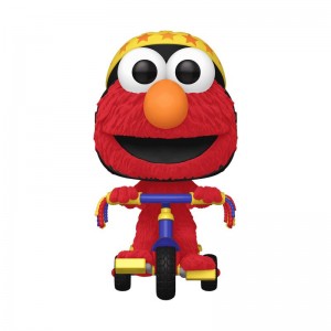 Family Funko POP Sesame Street + Pop! Rides Elmo on Trike (Flocked) | UAE856392