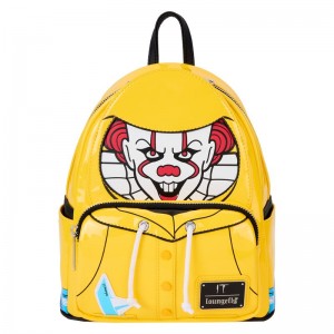 Horror Funko POP IT + It Pennywise Raincoat Cosplay Glow Mini Backpack | UAE856814