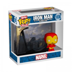 Marvel Funko POP Marvel + Bitty Pop! Deluxe Iron Man (Avenger Tower) | UAE856972