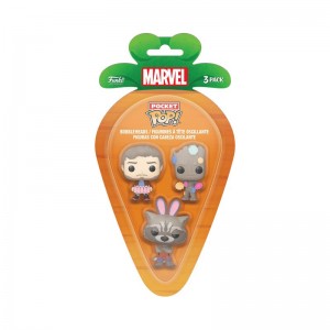 Marvel Funko POP Marvel + Pocket Pop! Easter Star-Lord, Groot, & Rocket 3-Pack | UAE857025