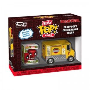 Mini Figures Funko POP Marvel + Bitty Pop! Rides Deadpool's Chimichanga Truck | UAE852832