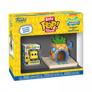 Mini Figures Funko POP Nickelodeon + Bitty Pop! Towns SpongeBob and Pineapple House | UAE852835