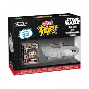 Mini Figures Funko POP Star Wars + Bitty Pop! Rides Han Solo and The Millennium Falcon | UAE852882