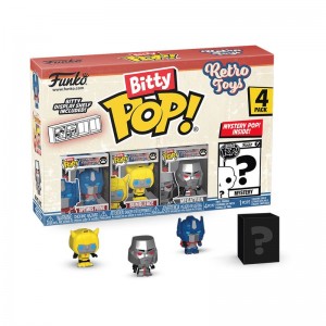 Mini Figures Funko POP Transformers + Bitty Pop! Retro Toys 4-Pack Series 2 | UAE852837