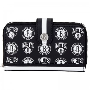 NBA Funko POP NBA + NBA Brooklyn Nets Logo Zip Around Wallet | UAE857327
