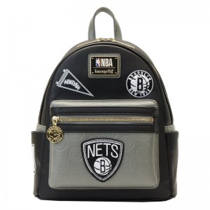 NBA Funko POP NBA + NBA Brooklyn Nets Patch Icons Mini Backpack | UAE857337