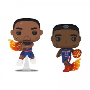 NBA Funko POP NBA + Pop! 8-Bit Dennis Rodman & Isiah Thomas 2-Pack | UAE857305