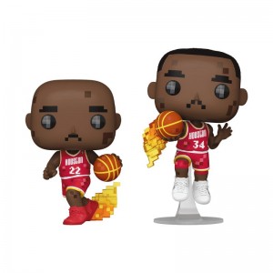 NBA Funko POP NBA + Pop! Clyde Drexler and Hakeem Olajuwon (NBA Jam) 2-Pack | UAE857313