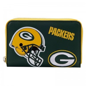 NFL Funko POP NFL + NFL Green Bay Packers Patches Zip Around Wallet | UAE857432