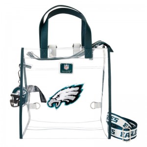 NFL Funko POP NFL + NFL Philadelphia Eagles Clear Convertible Backpack & Tote Stadium Bag | UAE857391