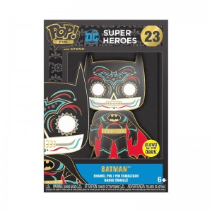 Pins Funko POP DC Comics + Pop! Pin Batman (Dia De Los DC) (Glow) | UAE853027