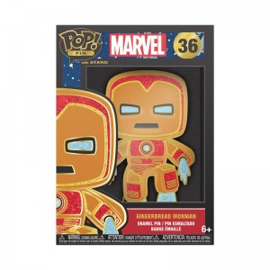 Pins Funko POP Marvel + Pop! Pin Gingerbread Iron Man | UAE853011