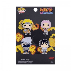 Pins Funko POP Naruto Shippuden + Naruto: Shippuden 4-Pack Pin Set | UAE853042