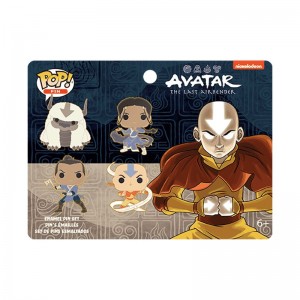 Pins Funko POP Nickelodeon + Avatar: The Last Airbender 4-Pack Pin Set | UAE853003