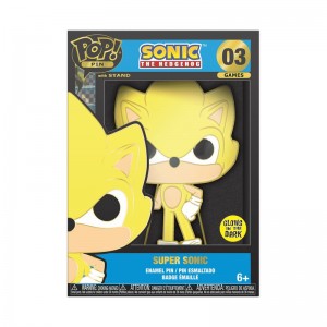 Pins Funko POP Sonic The Hedgehog + Pop! Pin Super Sonic (Glow) | UAE853006