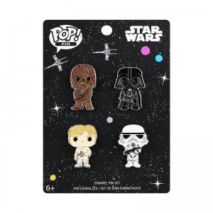Pins Funko POP Star Wars + Star Wars 4-Pack Pin Set | UAE853038