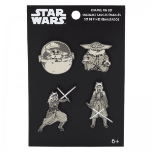 Star Wars Funko POP Star Wars + Ahsoka & Grogu 4-Pack Pin Set | UAE857737