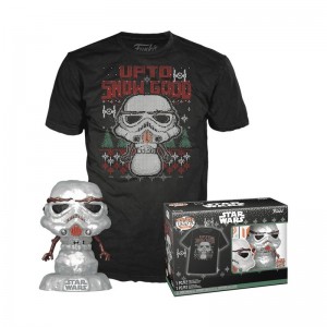 Star Wars Funko POP Star Wars + Pop! & Tee Snowman Stormtrooper (Metallic) | UAE857748