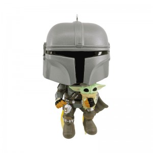 Star Wars Funko POP Star Wars + The Mandalorian & The Child Holiday Ornament | UAE857789