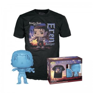 Vetement Funko POP Attack on Titan + Pop! & Tee Eren Jaeger | UAE852783