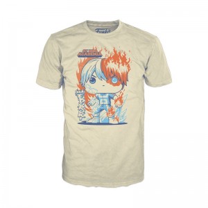 Vetement Funko POP My Hero Academia + Shoto Todoroki Boxed Tee | UAE852789