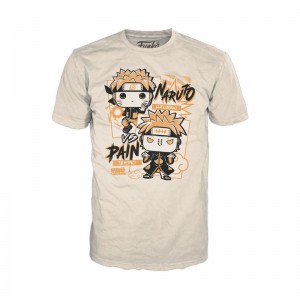 Vetement Funko POP Naruto Shippuden + Naruto vs Pain Boxed Tee | UAE852780