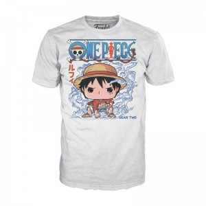 Vetement Funko POP One Piece + Monkey D. Luffy Gear Two Boxed Tee | UAE852772
