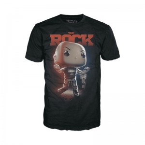 Vetement Funko POP WWE + The Rock Boxed Tee | UAE852790
